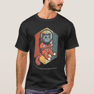 T-shirt Chat dans l'espace Space Cat Nerd 1