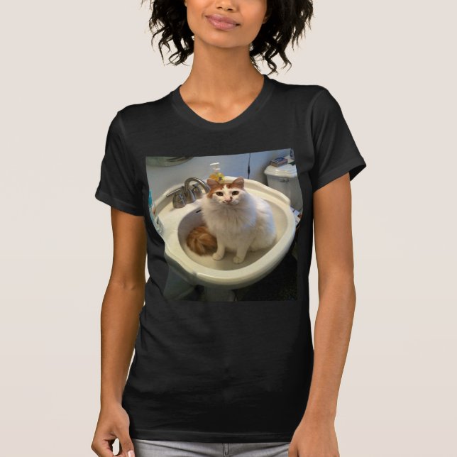 T-shirt Chat dans l'évier (Devant)