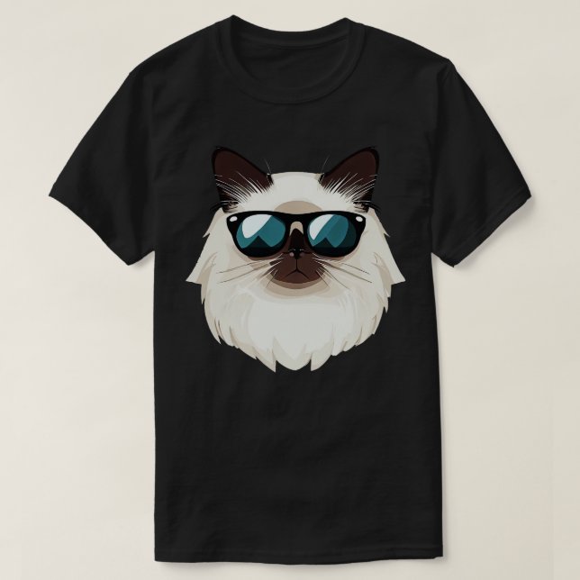 T-shirt Chat de Birman (Design devant)