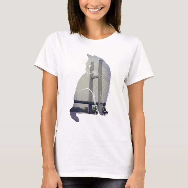 T-shirt Chat de Burlington Iowa (Devant)