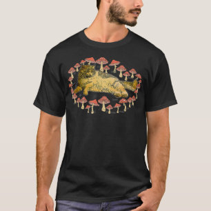 T-shirt Chat de Champignons vintages Naturecore Chat Lov