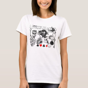 T-shirt Chat de Cheshire classique alice au pays des merve