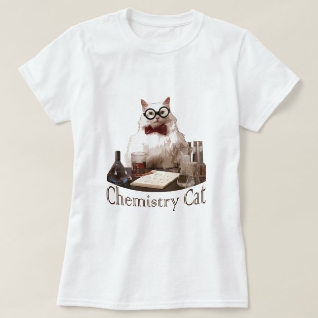 T-shirt Chat de chimie (du reddit de memes 9gag) (Design devant)