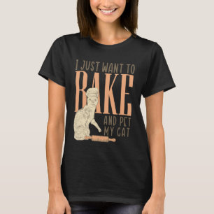 T-shirt Chat de cuisson drôle Gâteau Pain Boulanger Pâtiss