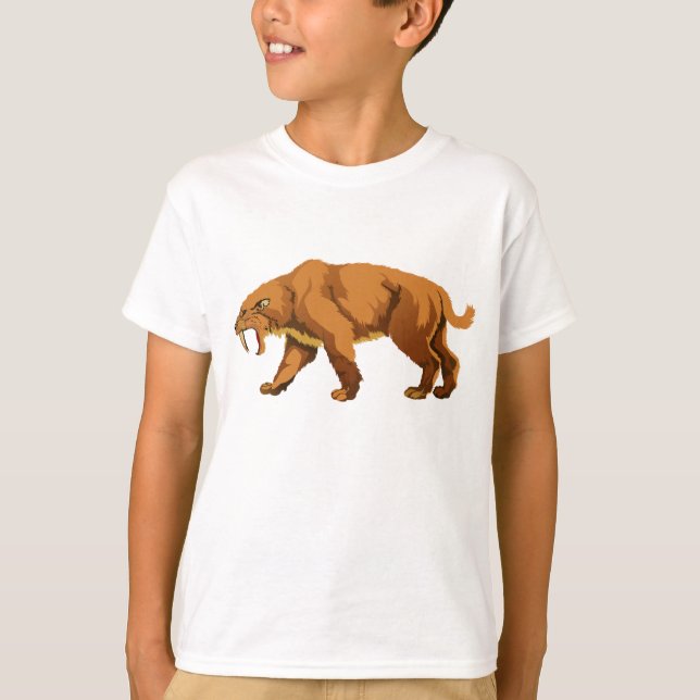 T-shirt Chat de dent de sabre (Devant)