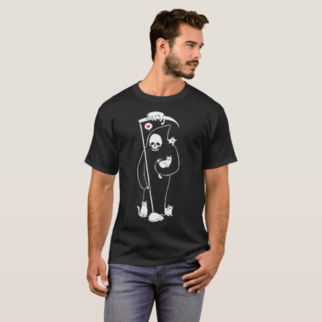 T-shirt Chat de faucheuse (Devant entier)