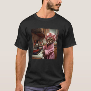 T-shirt Chat de femme au foyer Mème de chat drôle Amoureux