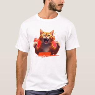 T-shirt Chat de gingembre en colère