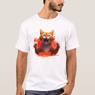 T-shirt Chat de gingembre en colère