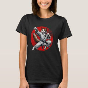 T-shirt Chat de judo drôle de karaté pour garçons et homme
