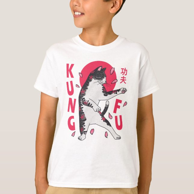 T-shirt Chat de Kung Fu (Devant)