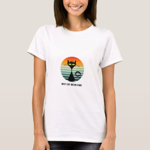 T-shirt Chat de la Couronne couché de soleil - Meilleur ch