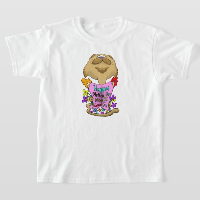 T-shirt Chat de la Fête des Mères Big Head (Poser)