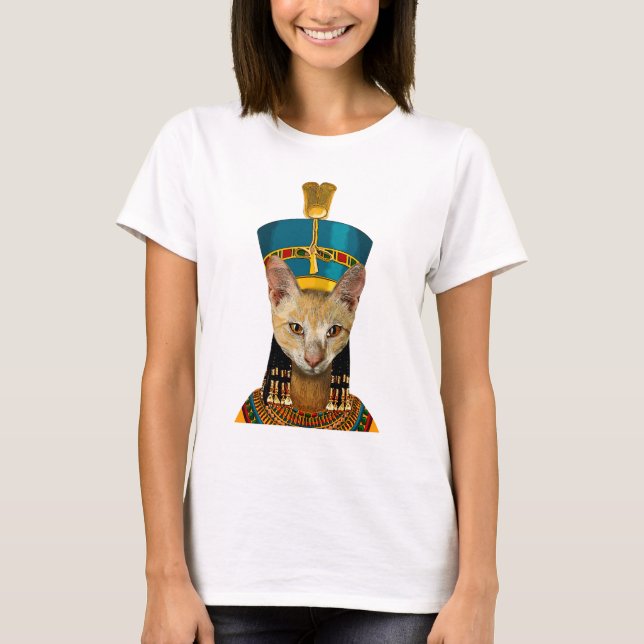 T-shirt Chat de la reine égyptienne (Devant)