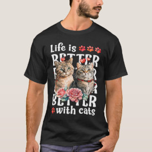 T-shirt Chat de la Saint-Valentin avec chats