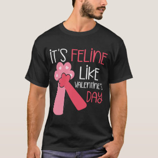 T-shirt Chat de la Saint-Valentin Chaton Propriétaire Mign