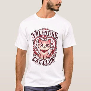 T-shirt Chat de la Saint-Valentin Dessin drôle pour amateu