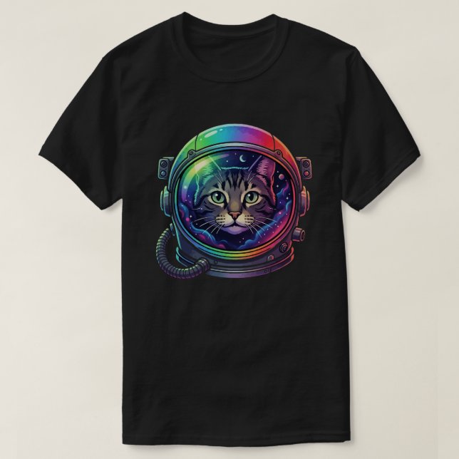 T-shirt Chat de l'espace (Design devant)