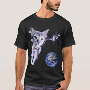 T-shirt Chat de l'espace.