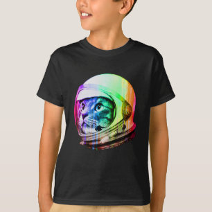 T-shirt Chat de l'espace d'astronaute