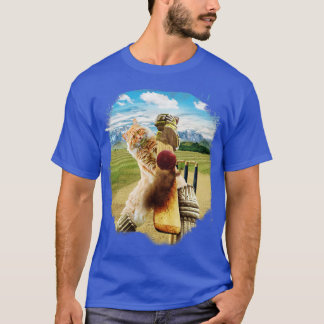 T-shirt Chat de Maine Coon Jouant au cricket