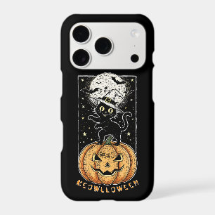 T-Shirt Chat de Meowloween et Citrouille – Rétro