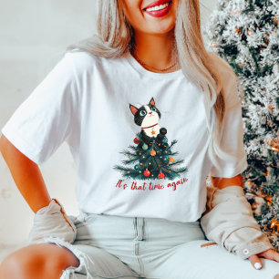 T-shirt Chat de Noël