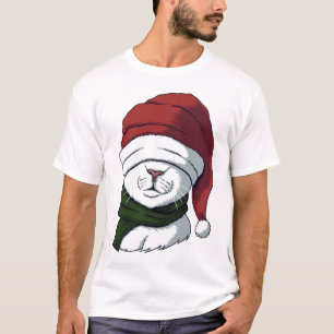 T-shirt Chat de Noël cool