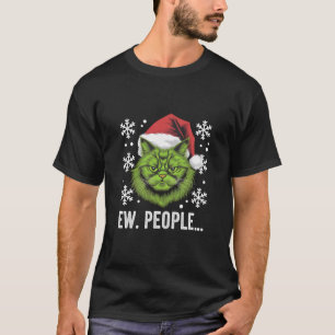T-shirt Chat de Noël drôle Ew personnes amateurs de chat M