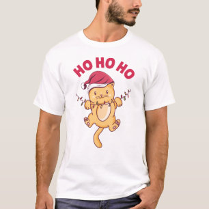 T-shirt Chat de Noël Ho Ho