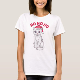 T-shirt Chat de Noël Ho Ho