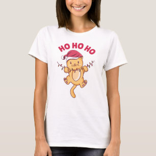 T-shirt Chat de Noël Ho Ho