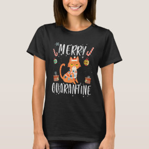 T-shirt Chat de Noël Joyeux Confinement Père Noël laid Ch