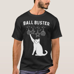 T-shirt Chat de Noël Ll Buster Ornements de Noël Drôles de