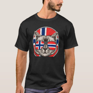 T-shirt Chat de Norvège Norvège Norvégien