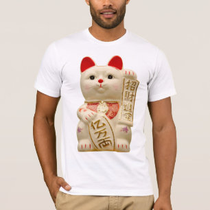 T-shirt Chat de ondulation japonais de bonne chance de