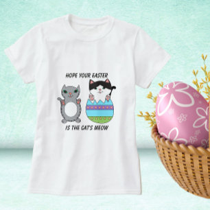 T-shirt Chat de Pâques Meow mignonne