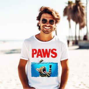 T-shirt Chat de parodie de souris de pattes Chat humoristi