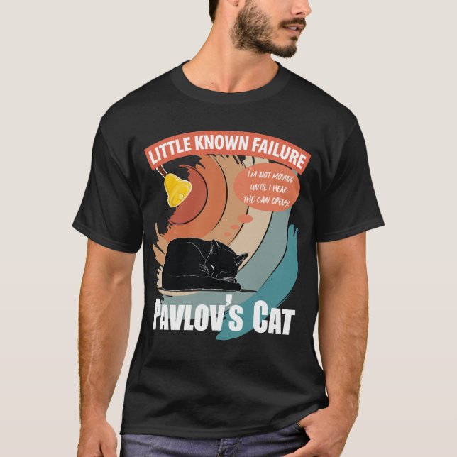 T-shirt Chat de Pavlov - Psychologie drôle (Devant)