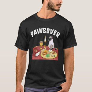 T-shirt Chat de Purim Pawsover Curieusement Assis à la Tab