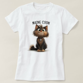 T-shirt Chat de race Maine Coon