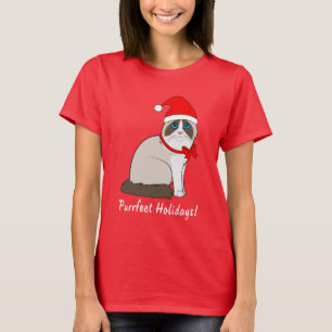 T-shirt Chat de Ragdoll avec des vacances de Purrfect de