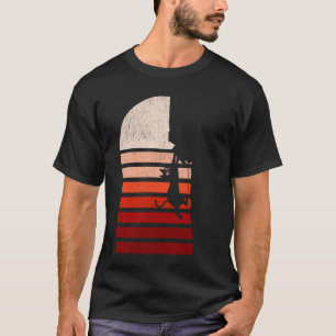 T-shirt Chat de randonnée rétro rock Climbing Hommes Femme