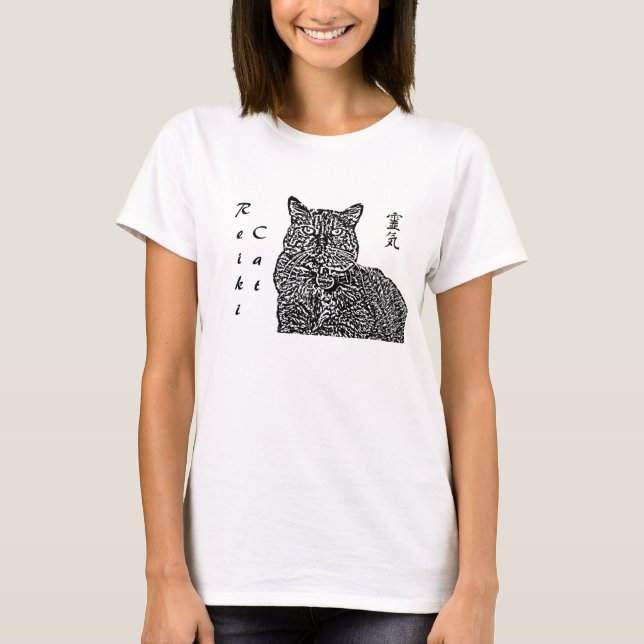 T-shirt Chat de Reiki (Devant)