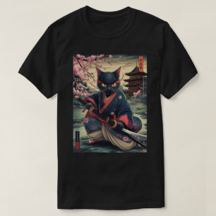 T-shirt Chat de Samurai