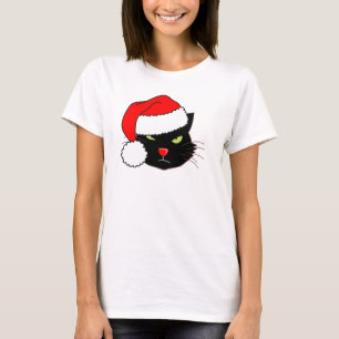 T-shirt Chat de Santa Hat