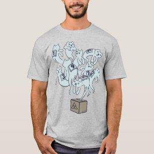 T-shirt Chat de Schrödinger les 9 vies