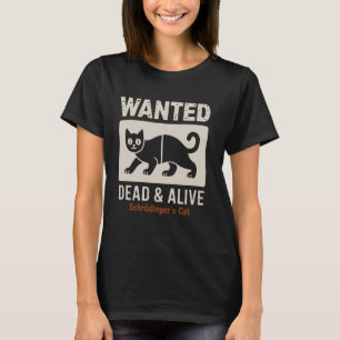 T-shirt Chat de Schrödinger mort et vivant Physique Quanti