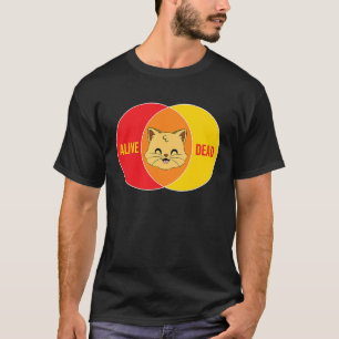 T-shirt chat de Schrödinger mort ou vivant la physique