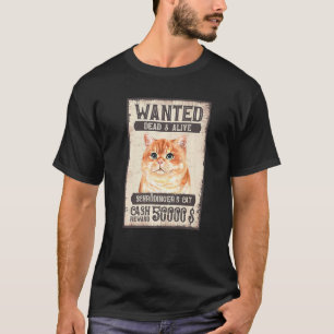 T-shirt Chat de Schrödinger recherché mort & vivant Chat